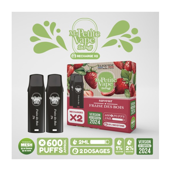 Fraise des bois - Cartouches Re Puff Ma Petite Vape 600