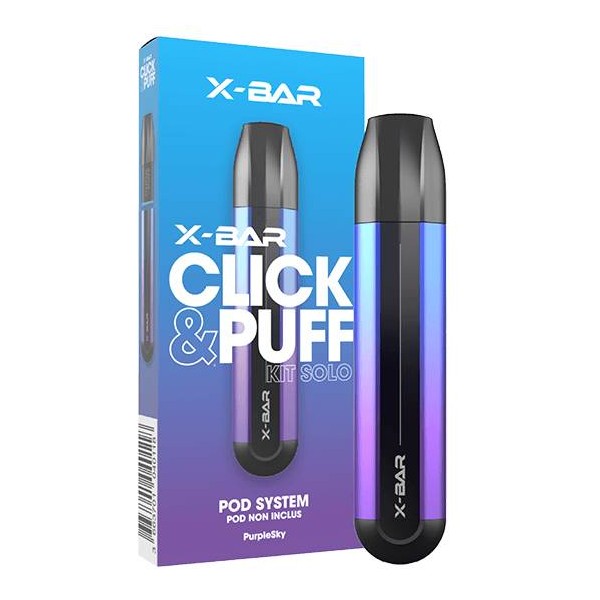 Click & Puff - Kit Solo Purple Sky X-Bar