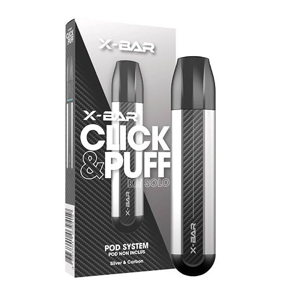 Click & Puff - Kit Solo Silver X-Bar